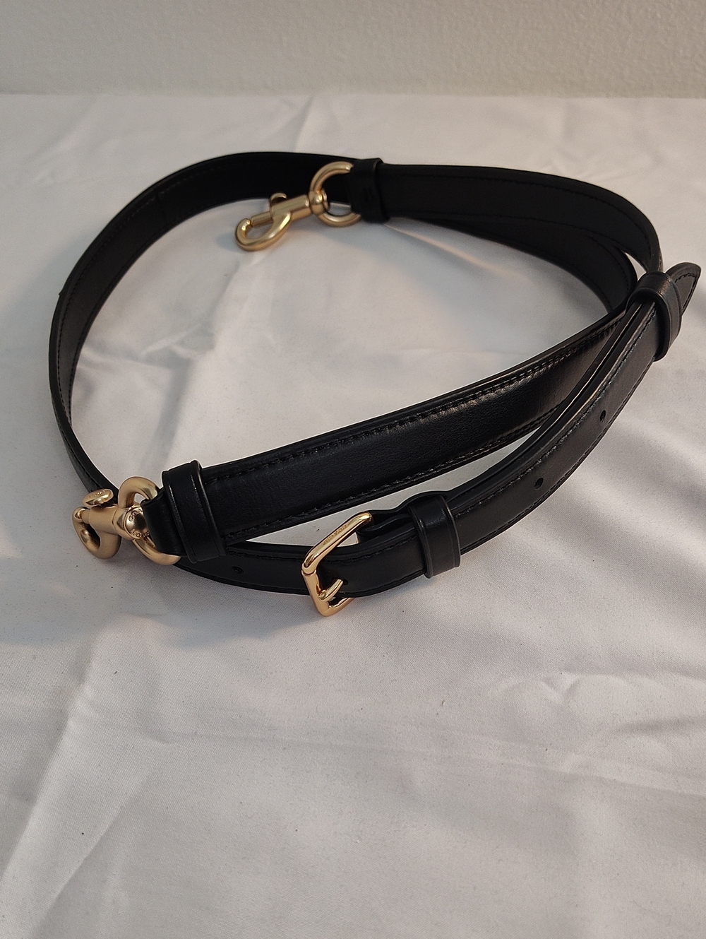 Coach Black Leather Replacement Adjustable Strap